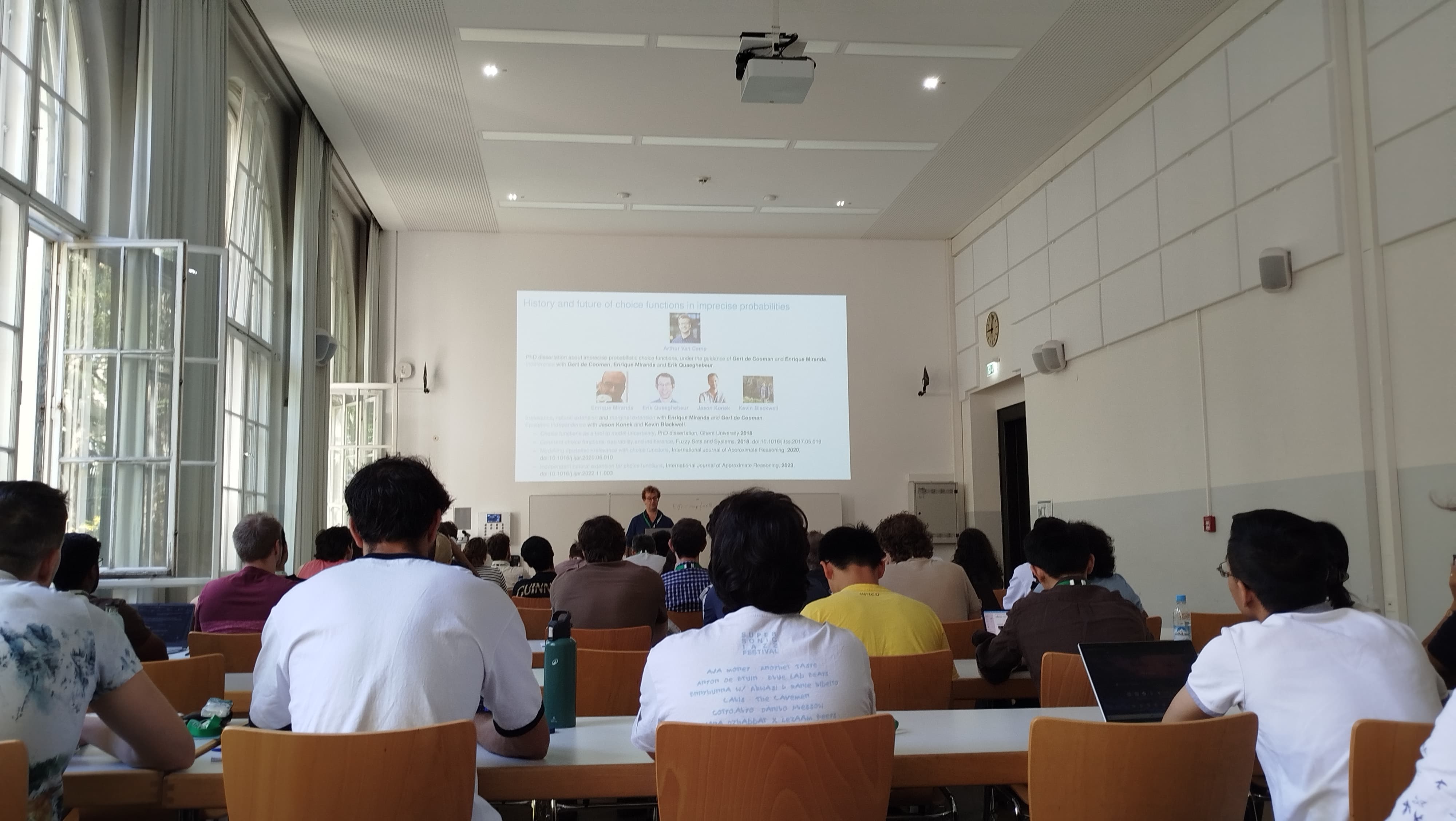 Arthur Van Camp lecturing.