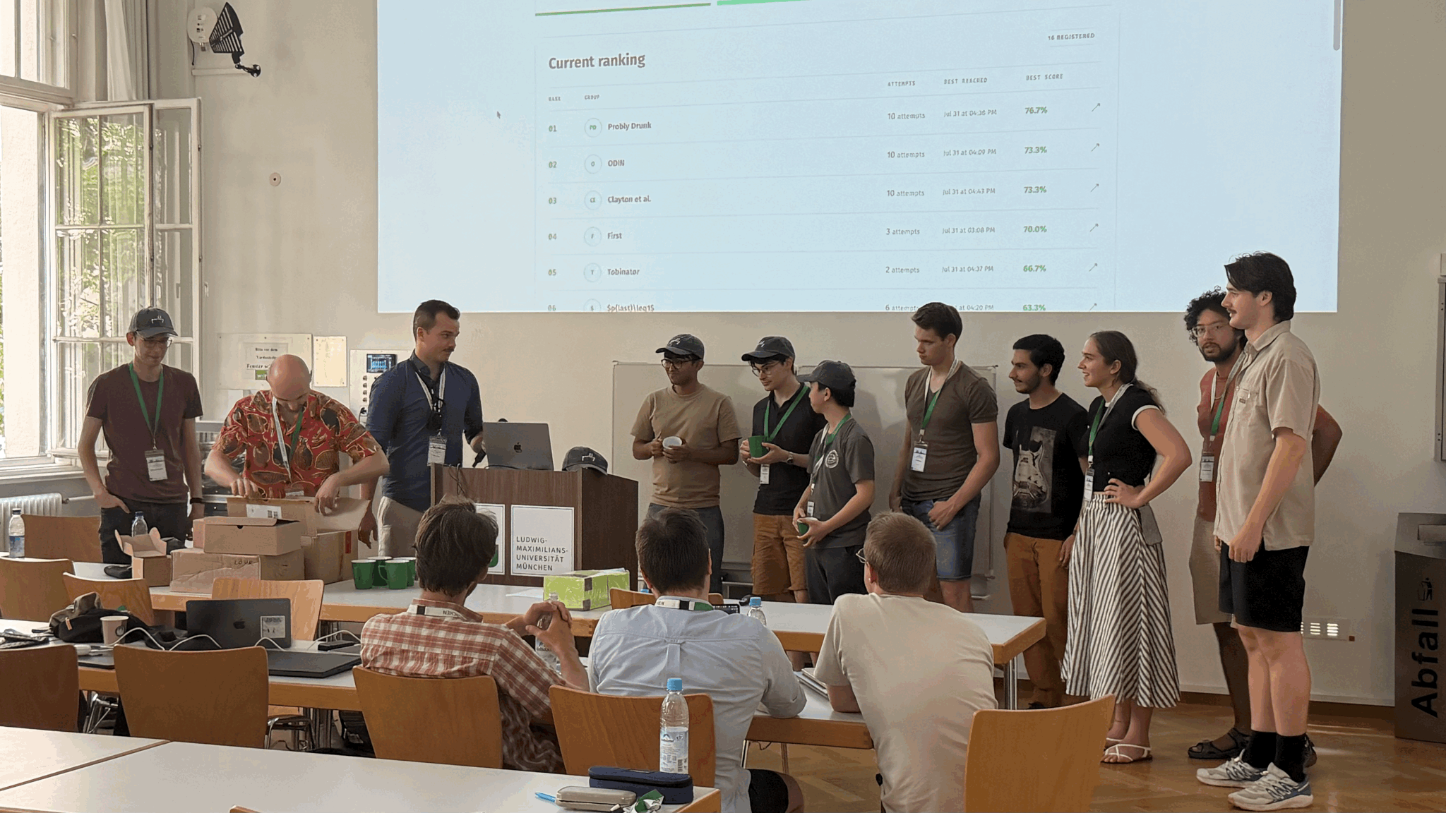 Group competition presentation.